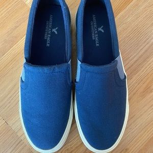 American Eagle Navy Blue Slip On Shoes
